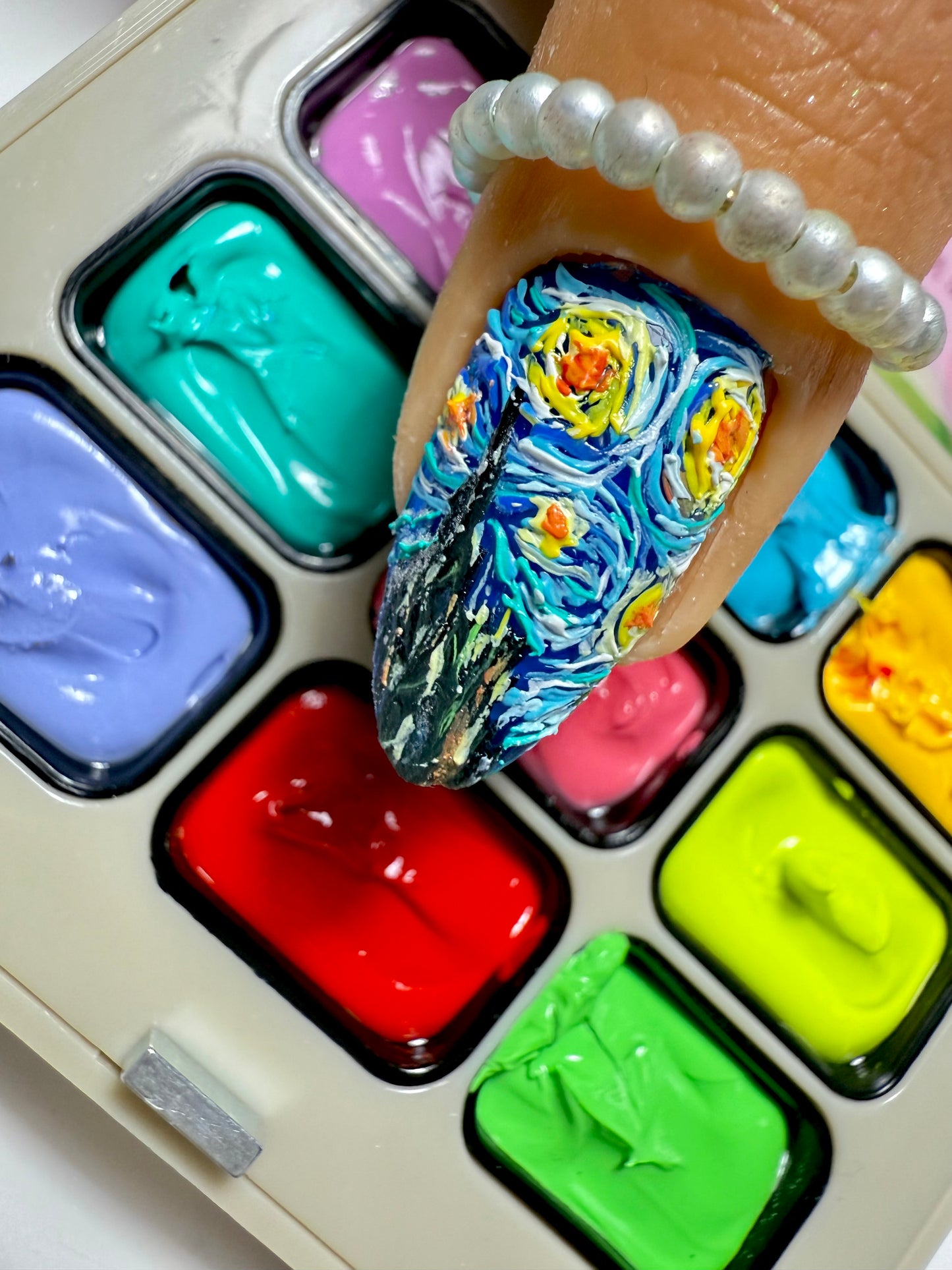V Ä N Gögh Painting Palette (arte con textura) NO TIENE CAPA DE INHIBICIÓN. (No necesita ser sellado) NO incluye clase