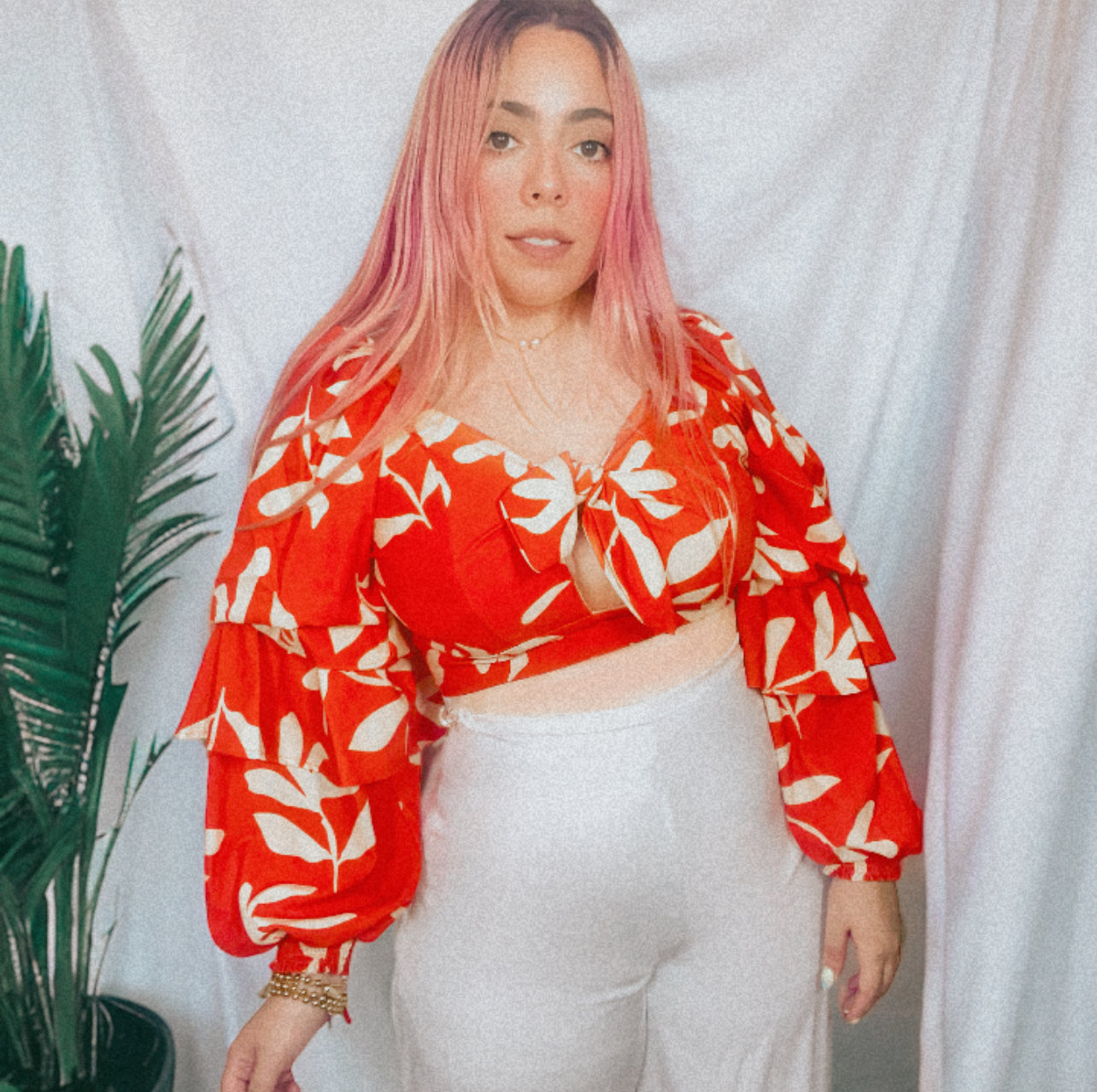 Blusa Tropic Orange