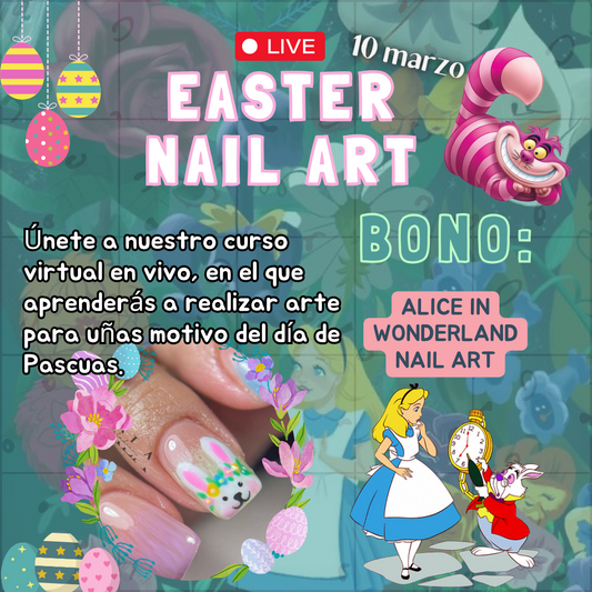 Easter • Seminario NAIL ART Virtual en Vivo (sin Monet Painting Palette)