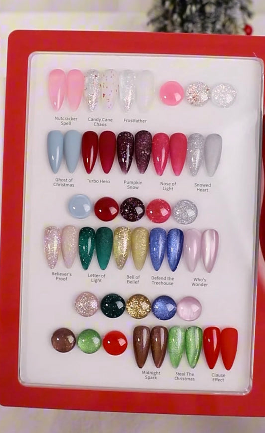 Colección CINEmagia ❄️❤️🍿🎞️🎥🎄🎅 16 colores • caja • muestrario