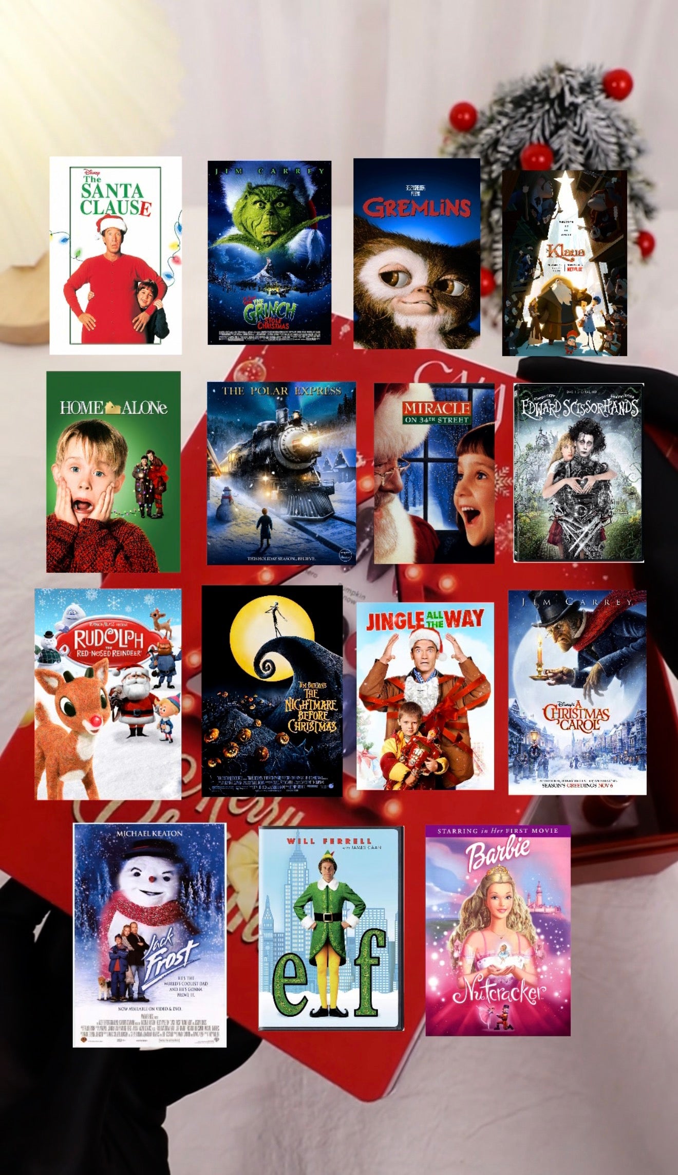 Colección CINEmagia ❄️❤️🍿🎞️🎥🎄🎅 16 colores • caja • muestrario